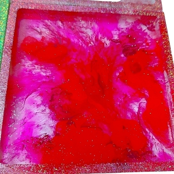 Handcrafted Resin Coaster Set Of 4 - Picture 3 of 5